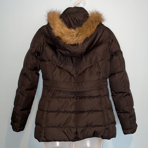 Larry Levine Down Faux Fur Hooded Puffer Jacket - Picture 5 of 11